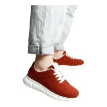 Grand Step Shoes Sneakers Cozy Wool (Wełna, antybakteryjna) rdzawoczerwony Damskie